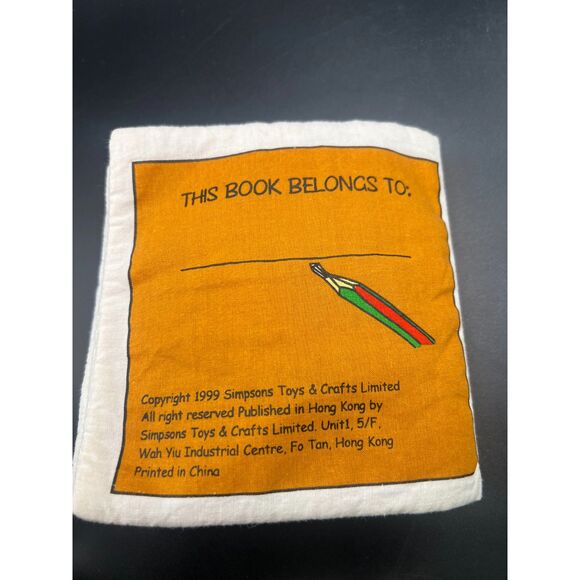 Vintage Copyright 1999 Simpons Soft Story Book A Day with Teddy Bear - Picture 3 of 7